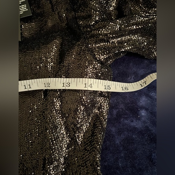 RACHEL ZOE Womens Sequin Clover Baby Doll Blouse, Style # F18T300, Size 2 NWT - Picture 6 of 13